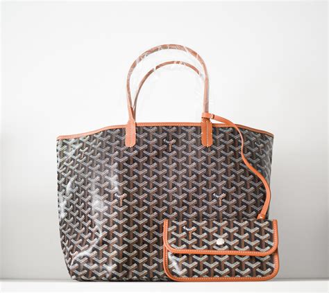 goyard bag black brown